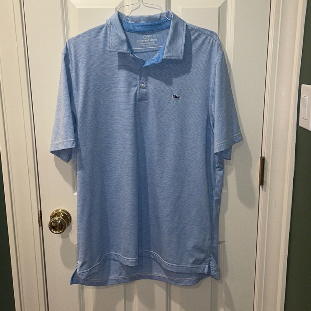 Vineyard Vines Polo Blue Striped